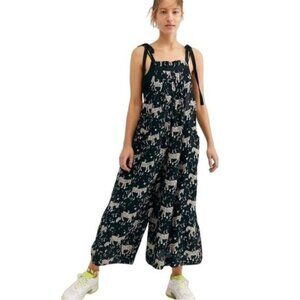 Women's Black and White Jumpsuit